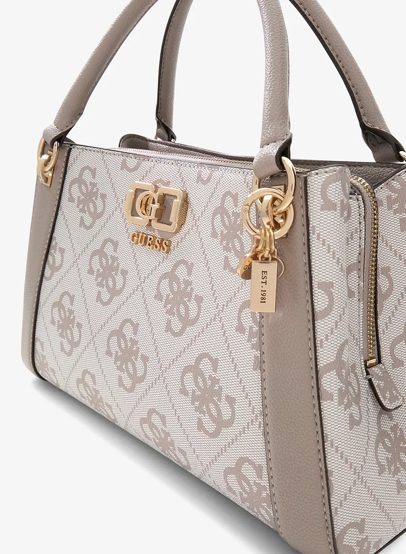 GUESS  Karnilla Logo Girlfriend Satchel for Women | Best Price UAE